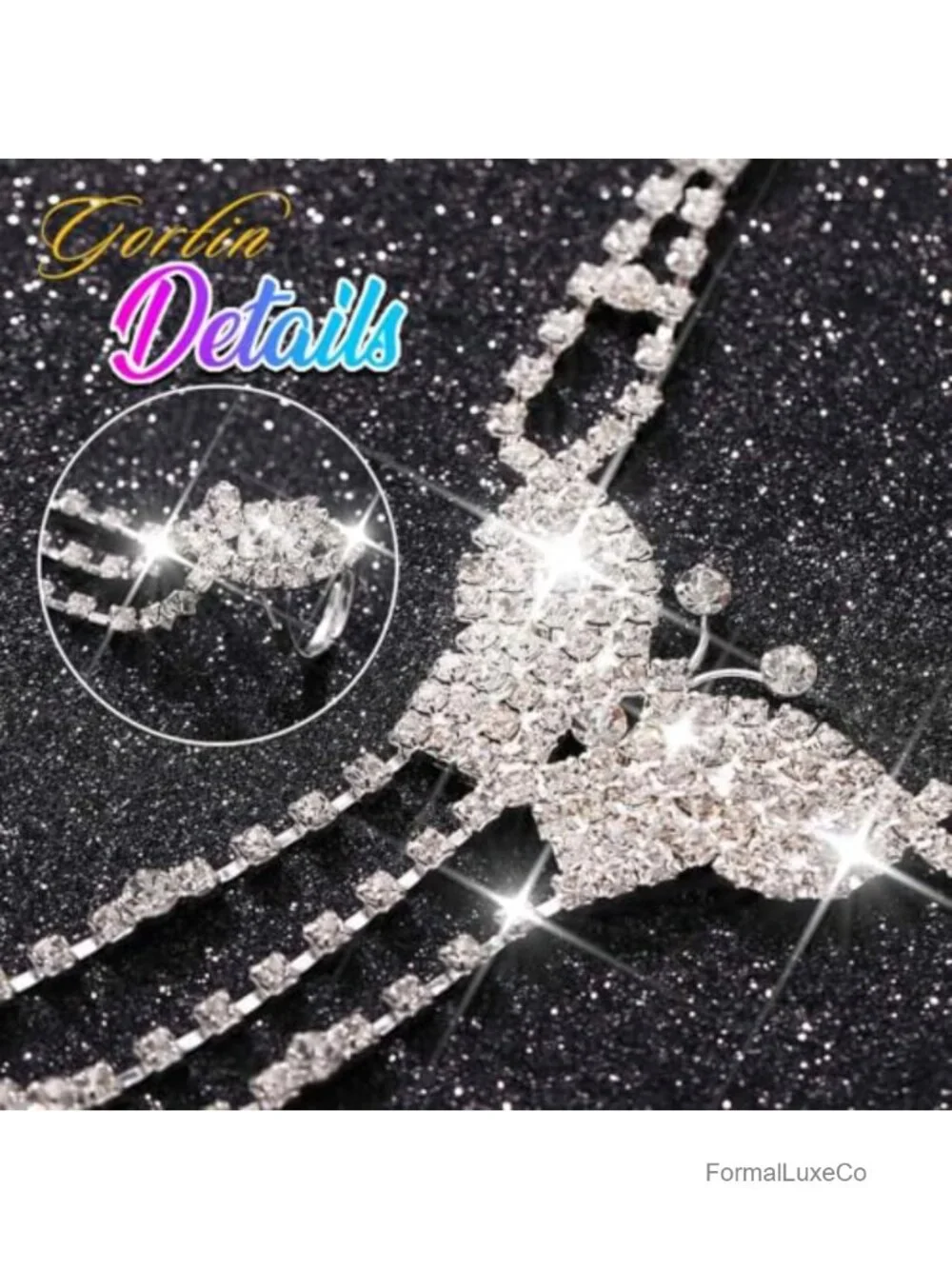 Rhinestone Fingerless Gloves Butterfly Glitter Gloves Crystal Wedding Hand
